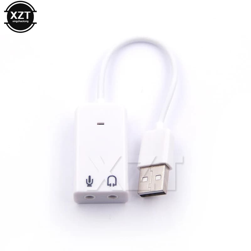 Scheda audio USB Virtual 7.1 Adattatore audio USB esterno 3D USB a Jack da 3,5 mm Altoparlante per microfono per auricolari per PC portatile