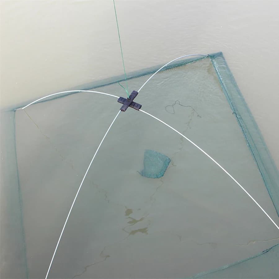 60 centimetri 80 centimetri Rete Da Pesca Portatile Pieghevole Maglia di Nylon Rete Da Pesca Esche di Atterraggio Trappola Cast Dip Granchio Gamberetti Reti Cattura Pesce
