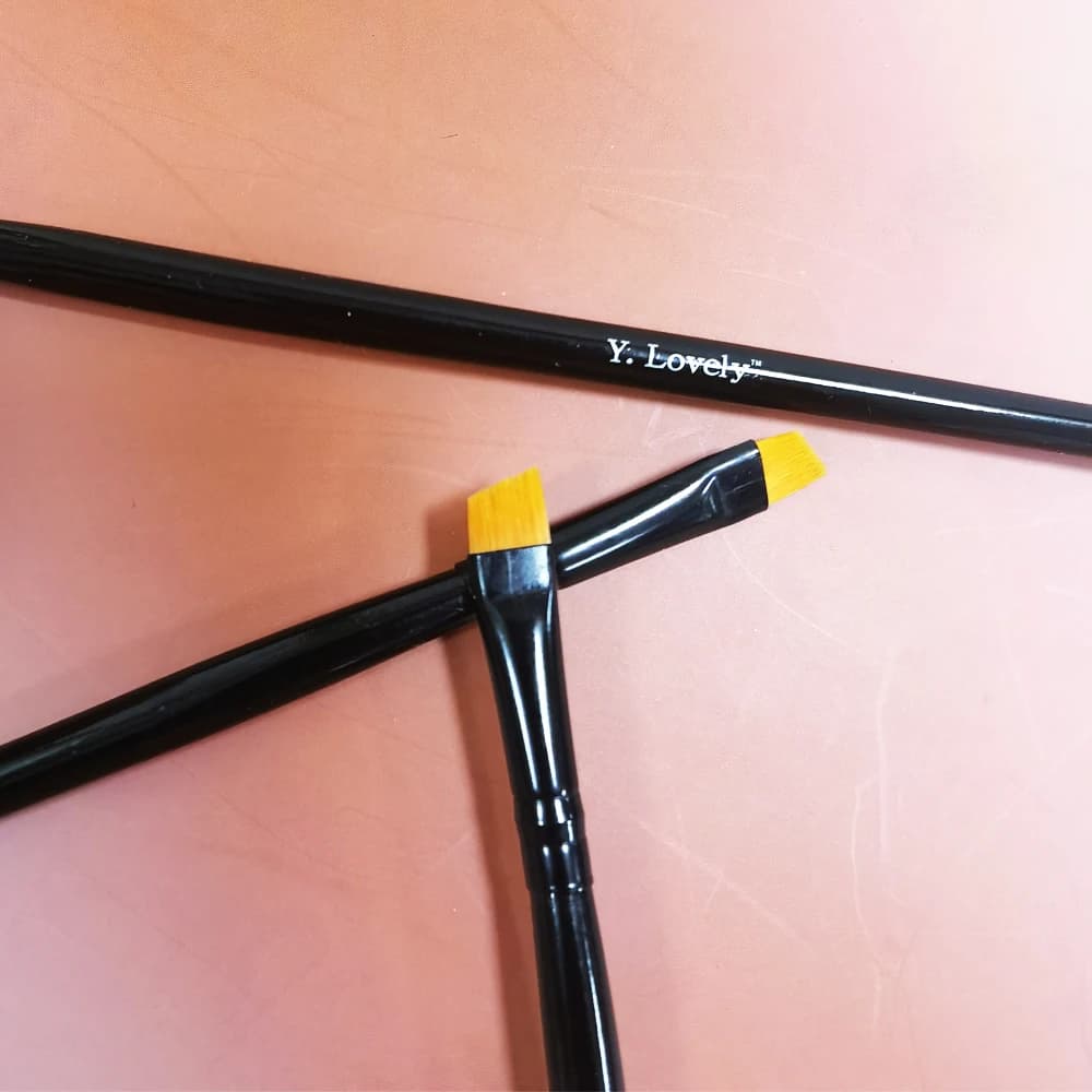 YLovely Hard Thin Eye Line Liner Makeup forte sintetico sopracciglio Eyeliner Brush sopracciglio come Anatasia