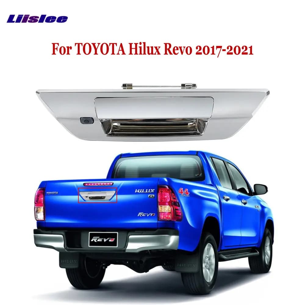 Telecamera posteriore per pickup Toyota Hilux 2017-2023, accessori per parcheggio, telecamera integrata nella maniglia del portellone posteriore