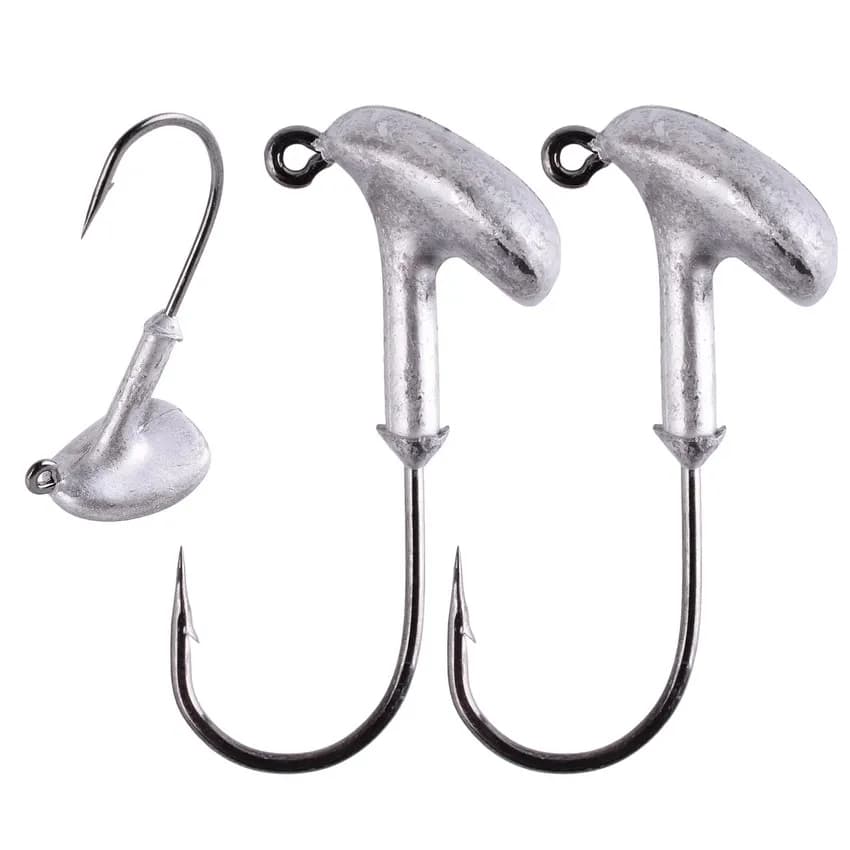 10PC 2.5g 3.5g 5g 7g 10g 12g 14g 18g lead head Tumbler hook Jig Bait hook fishing hook for hooks call soft fishing box