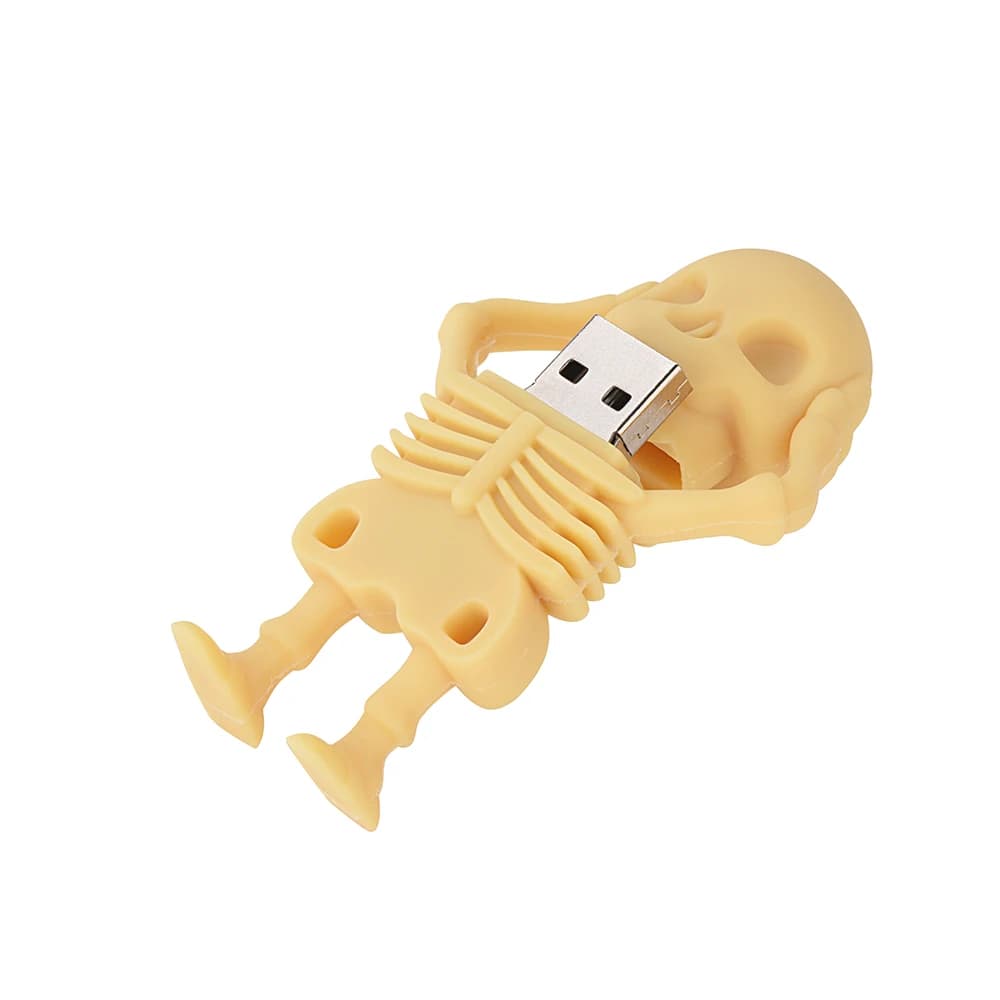 Scheletro USB Flash Drive 4GB 8GB 16GB 32GB 64GB 128GB pendrive USB 2.0 Mini bastone di memoria Pen Drive Regali cle usb