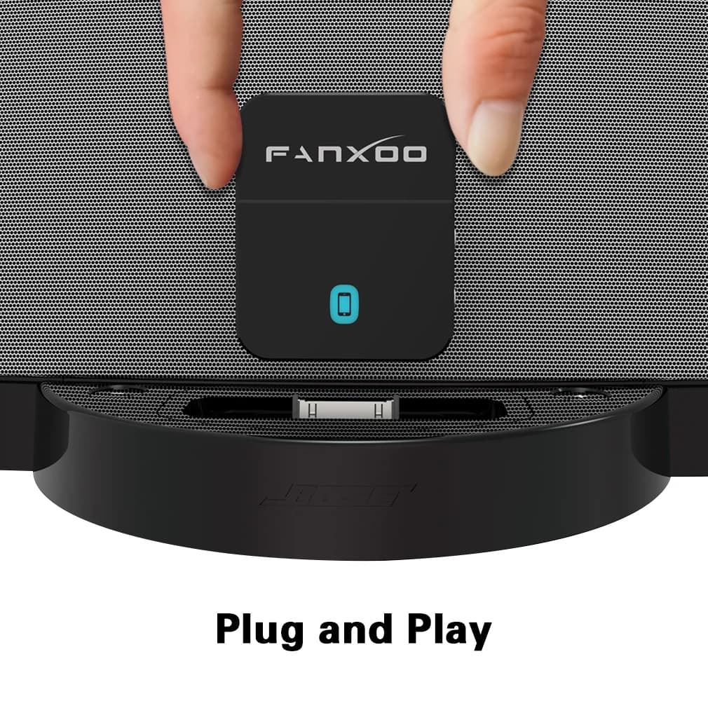 Fanxoo DockPro Adattatore Bluetooth 30 pin 5.0 per Bose Sounddock JBL SONY YAMAHA Stereo e altre docking station per iPod iPhone