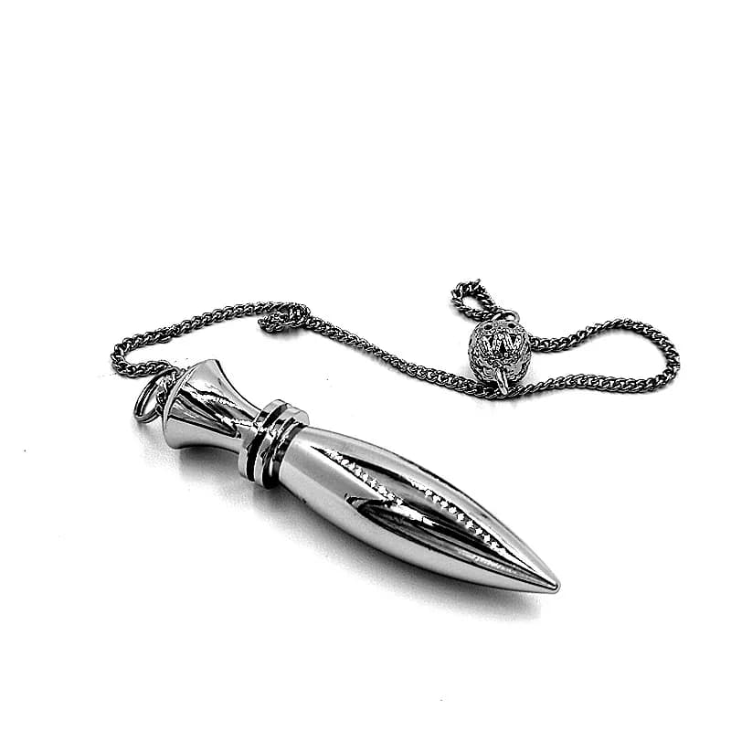 Commercio all'ingrosso, pendolo in metallo per rabdomanzia divinazione guarigione spirituale Wicca donna uomo amuleto a forma di vite pendolo Radiestesia Charm