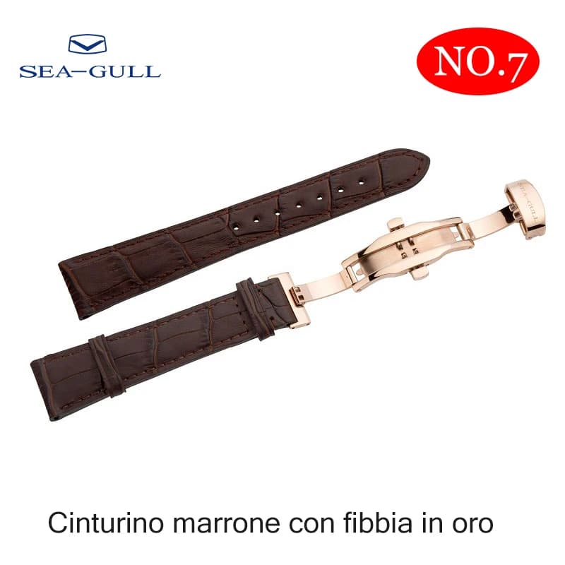 Orologio da 20mm con gabbiano, orologio da uomo, cinturino da donna, cinturino originale