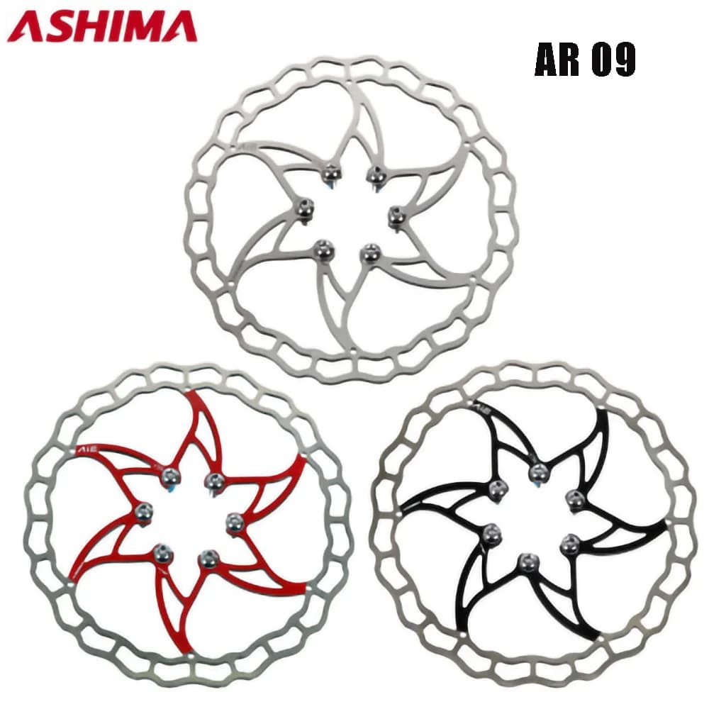 ASHIMA ARO 08/09 Rotori Freno A Disco Mountain Bike In Acciaio Alutra-Luce 140MM/160MM/180MM 6 Bulloni Rotore Accessori Per Biciclette