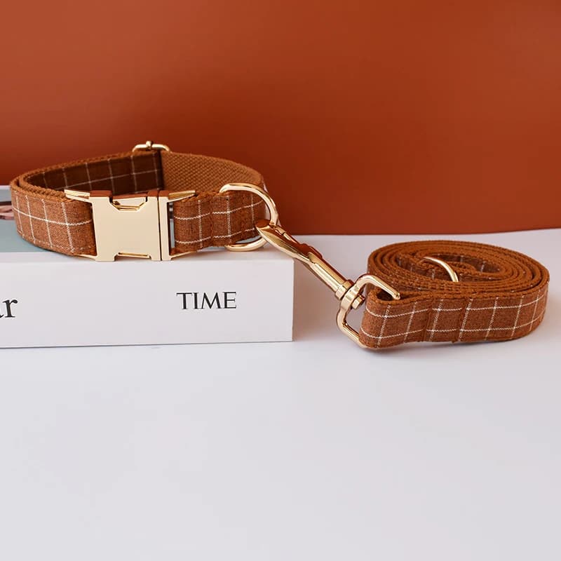 Guinzaglio per cani con stampa Glaid unica, accessori per cani per pitbull, bull terrier, Rottweiler, collari per animali domestici con incisione gratuita Grid 04-06