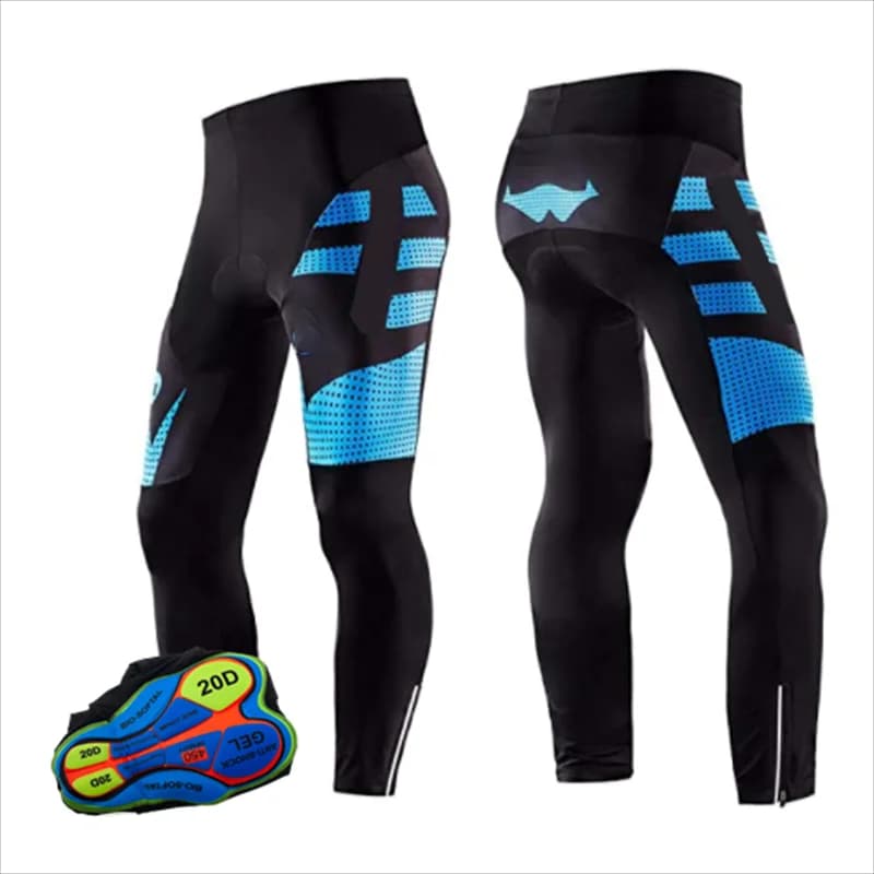 Pantaloni da bicicletta da uomo all'aperto estate MTB intimo antiurto imbottito bicicletta da strada Lycra bicicletta Pantaloni lunghi