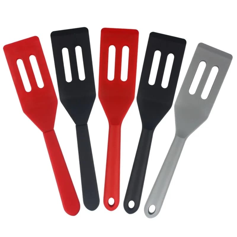 100 Pz/lotto Spatola Da Cucina In Silicone Facile da Pulire Utensili Da Cucina Uovo Pesce Padella Scoop Pala Fritta Spatola Utensili Da Cucina