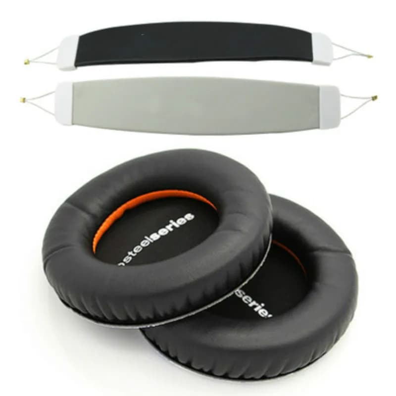 Headphone Replacement Foam Earpads +headband Kussen Pads for Steelseries Siberia V1 V2 Headset Sponge Cushion Earbud Cover