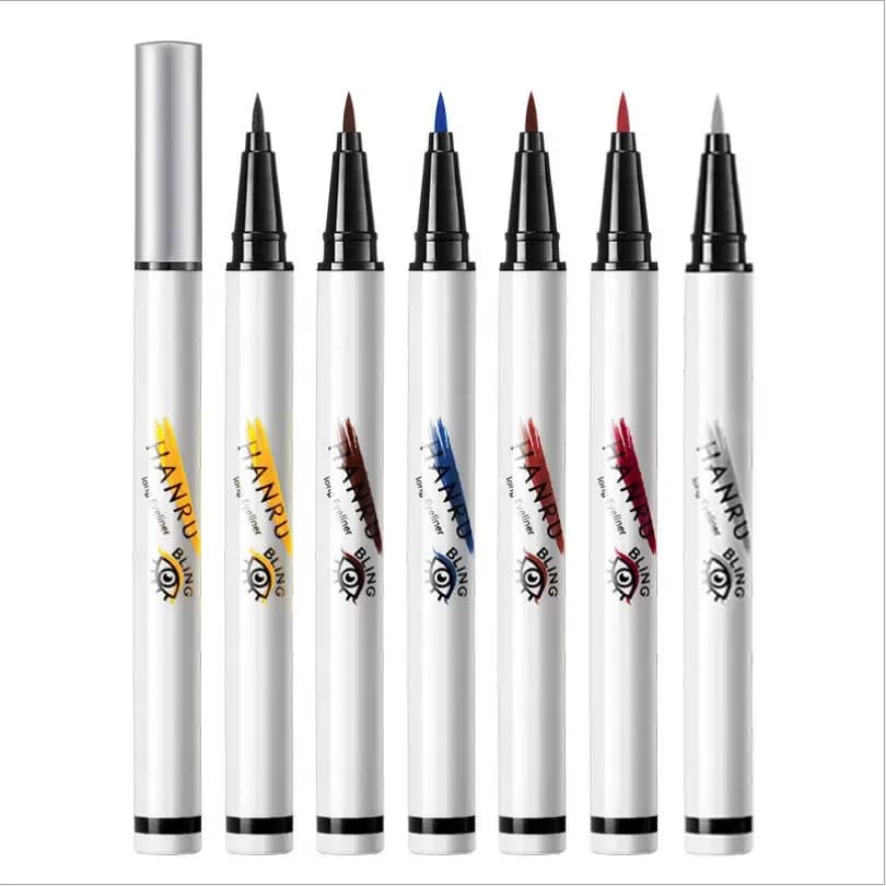 New Durable Waterproof Color Liquid Eyeliner Long-Termless Eyeliner Superfine Quick Drying Beginner T1414