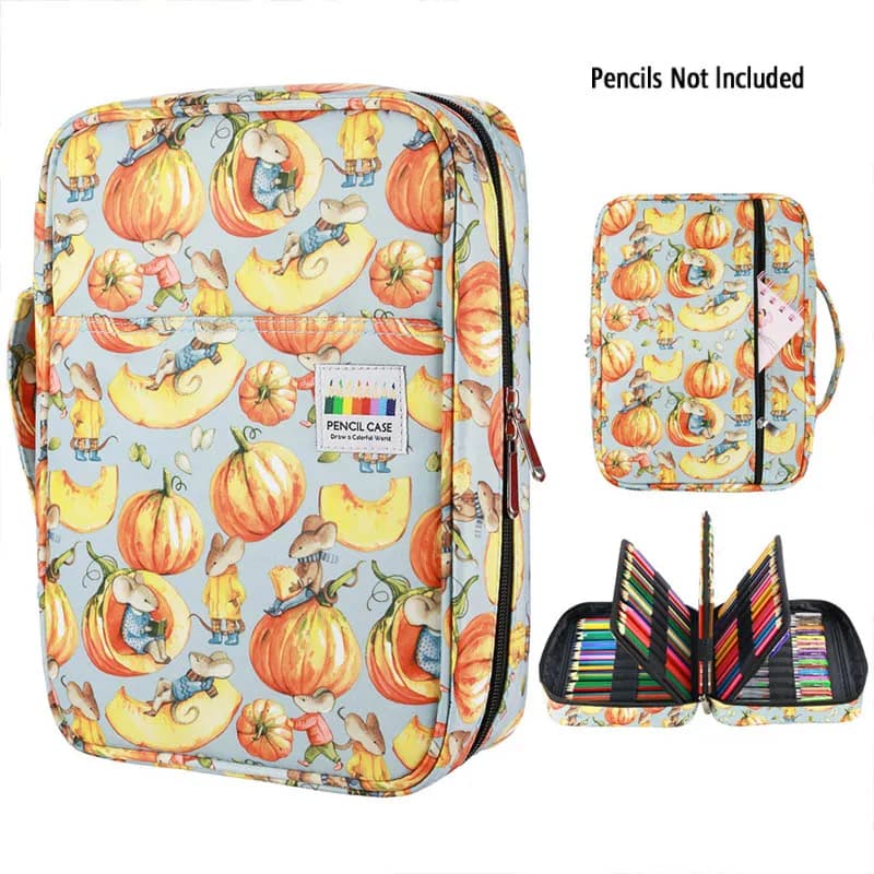 216 Slot Astuccio per matite di grande capacità Astuccio per organizer Borsa per cosmetici per matite colorate Pennarelli per penne ad acquerello Penne gel Grandi regali
