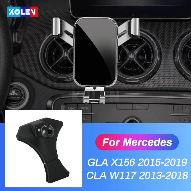 Supporto per telefono cellulare per auto per Mercedes Benz GLA X156 2015-2019 CLA W117 2013-2018 Gravity Stand GPS Air Vent Staffa Accessori