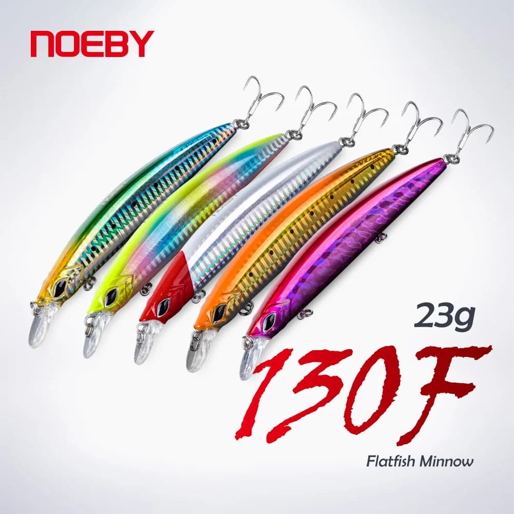 Noeby 5 pieces fishing bait 130mm 23g set of floating fishes ultra long launch Jertbait artificial hard bait for sea fishing bait