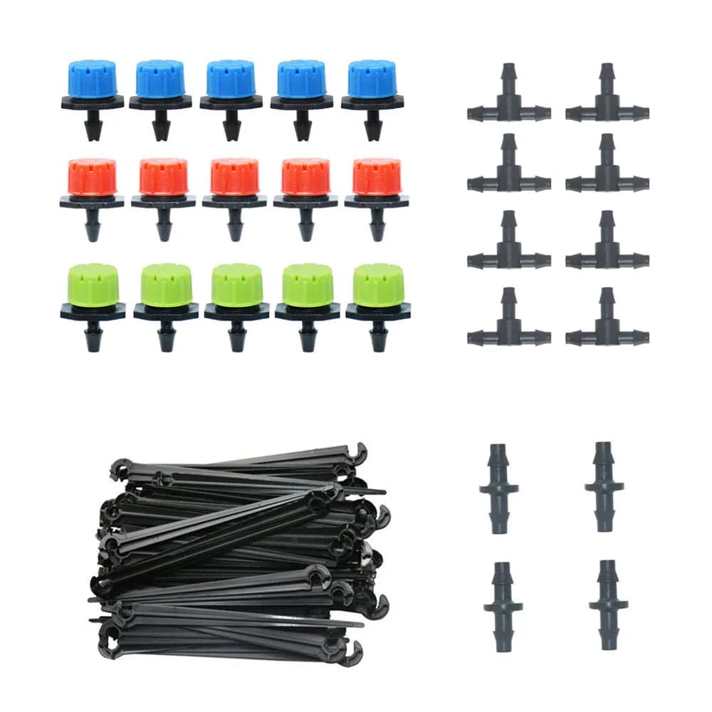 Kit di irrigazione a goccia da giardino sistema di raffreddamento a spruzzo a Micro nebbia tubo flessibile da 4/7mm gocciolatore automatico per irrigazione con connettore a t