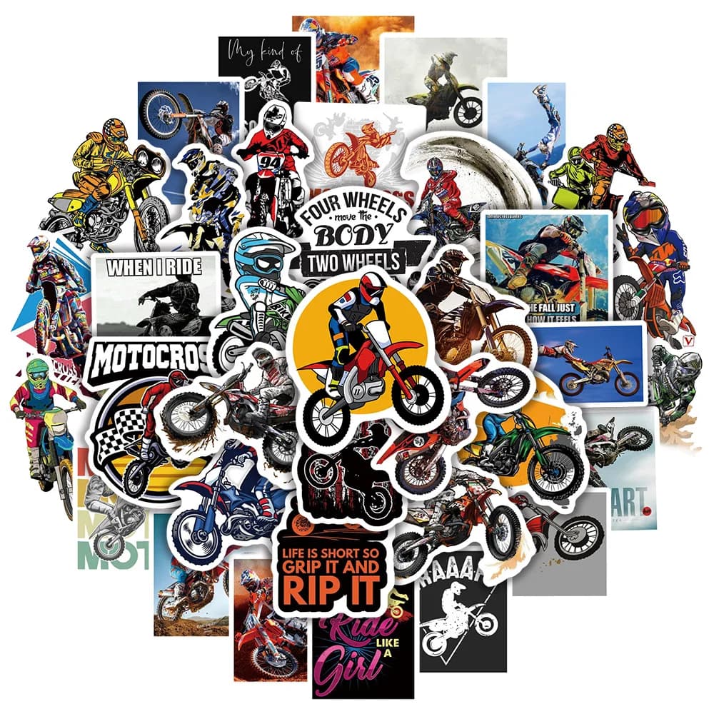 10/30/50 pezzi adesivi graffiti per moto da montagna MTB casco fai da te moto bottiglia d'acqua telefono adesivi freddi impermeabili decalcomanie