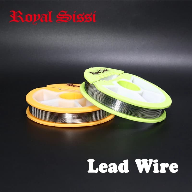 Real Sissi 1spool Dia 0.5mm or 0.8mm Round Lead Wire Ultra Soft Fly tying Lead Wire for Weight Moss Spooling Wire Wire