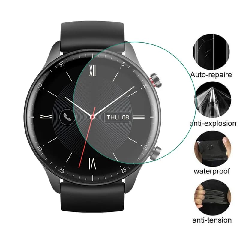5 pezzi morbida pellicola protettiva in TPU per Amazfit GTR2/2E/2 LTE GTR 2/2E/2LTE orologio protezione schermo intero protezione Smartwatch