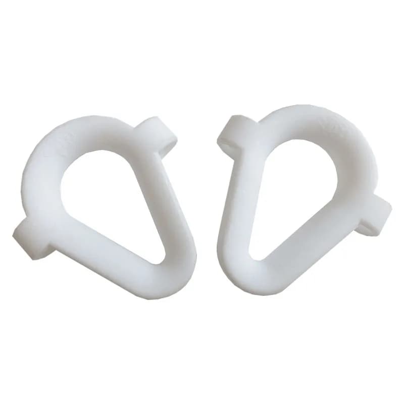 2 pezzi 12MM barca in Nylon bianco intrecciato linea di ancoraggio corda ditale occhio accessori Hardware marini