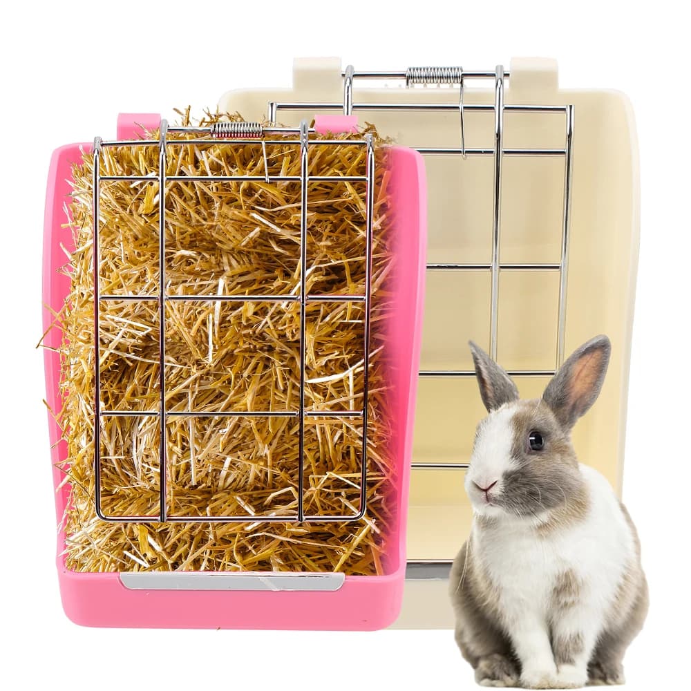 Forniture per animali domestici Mangiatoia per fieno Coniglio Primavera Erba Telaio Erba Ciotola per fieno Cremagliera per erba per coniglio Telaio per erba Scaffale per erba Cestino per cibo per coniglio