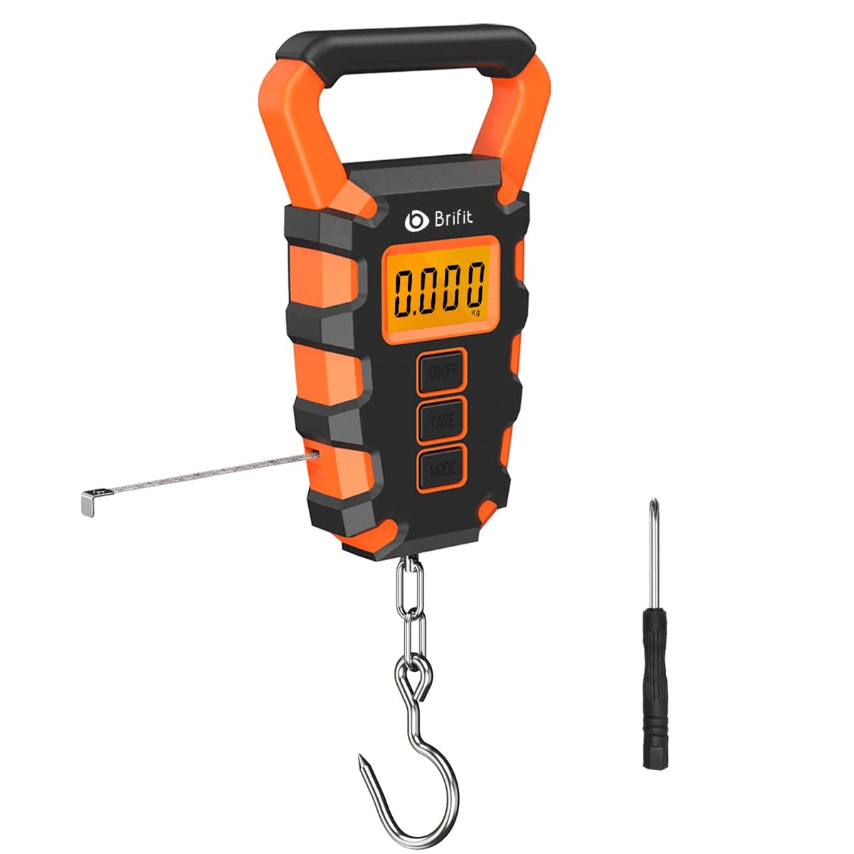 Bilancia da pesca digitale da 50 kg con righello Bilancia portatile per bagagli da viaggio Bilancia da pesca digitale Bilancia per alimenti da cucina