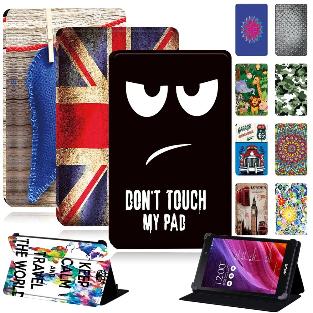 Custodia per tablet per Asus ZenPad 10/ ZenPad 8/7/ZenPad S 8/ZenPad C 7 custodia universale in pelle antipolvere + stilo gratuito