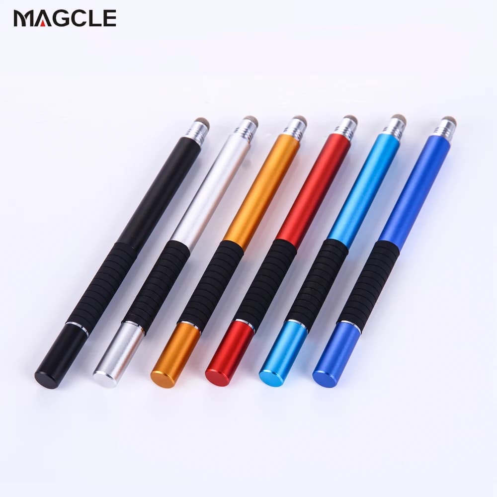 2in1 Penna Capacitiva di Tocco Dello Schermo di Disegno A Penna Dello Stilo con Conduttivo Touch Ventosa In Microfibra Toccare la Testa per Tablet PC Smart Phone