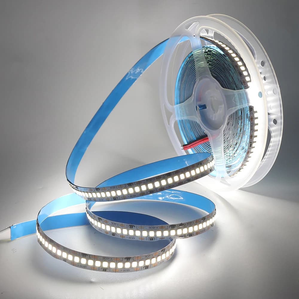 5M 1200LED LED Strip 12V 24V 2835 240LEDs/m impermeabile IP21 IP65 IP67 nastro flessibile luce bianco neutro 4000K bianco caldo/bianco