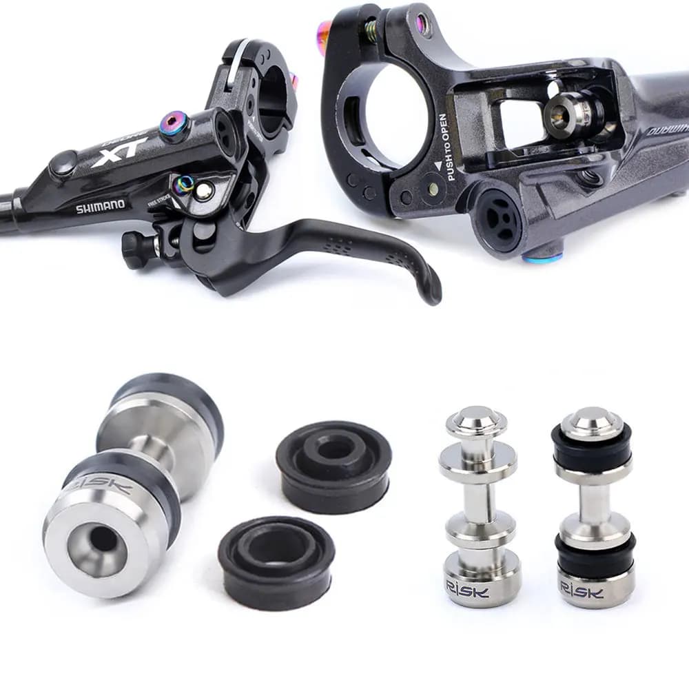 RISCHIO Titanio Leva Freno Della Bicicletta Pistone Per Shimano XT/SLX/XTR Pinza Freno A Disco Idraulico Pistone MTB Bici Da Strada Parti di Riparazione