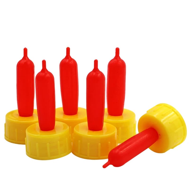 10PCS Agnello Capra Latte Tettarelle Da Biberon Bevitore Gestiame Strumenti di Alimentazione Tettarelle Da Biberon In Gomma Morbida Ciuccio Vite di Alimentazione Sprite Coke Bottiglie capezzoli