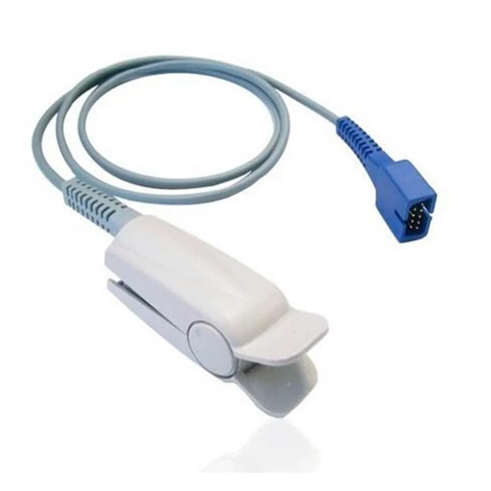 Compatibe for Nellcor Spo2 Sensor,DB9 Pin with 0ximax Tech Adult FingerClip End DS100A Spo2 Sensor ,spo2 probeTPU 1M