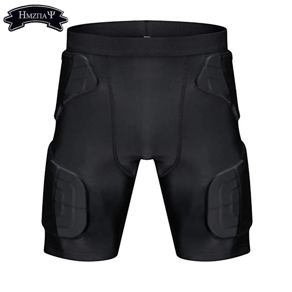 Mens Padded Compression Shorts Protection Undershort Best for Basketball, Football, Hockey, Cycling, Ice Skating and Contact Sports
