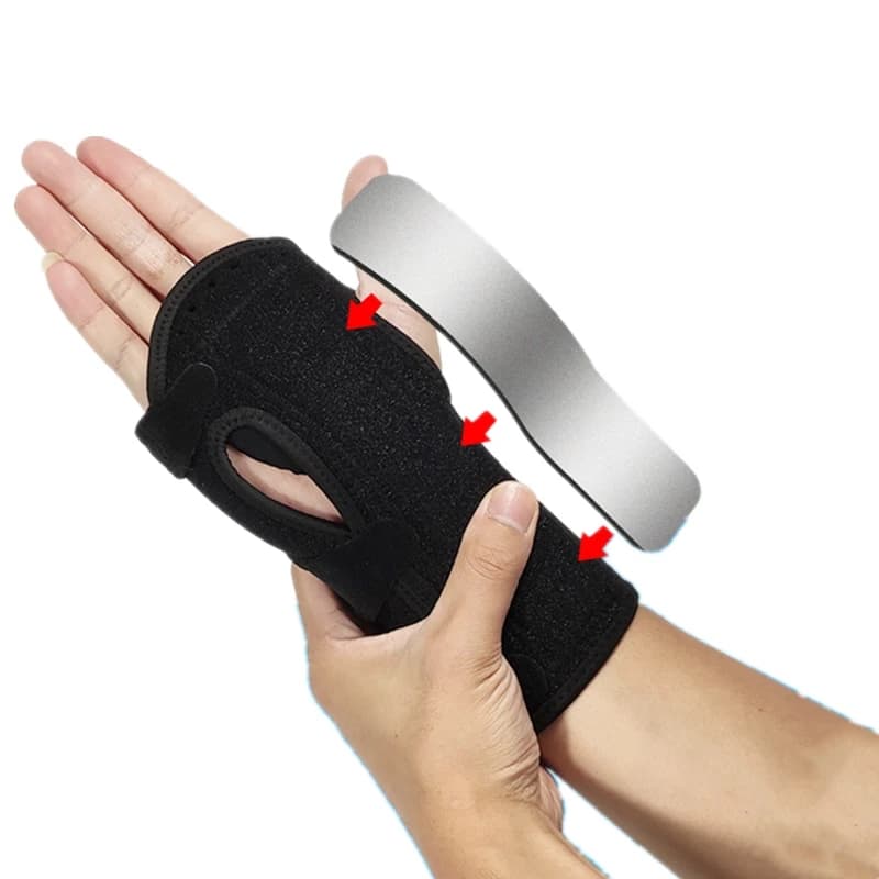 1PCS Tutore per il polso Supporto del tunnel carpale Sollievo dal dolore Donna Uomo Protezione per il polso regolabile Misura la mano destra sinistra per l'artrite tendinite