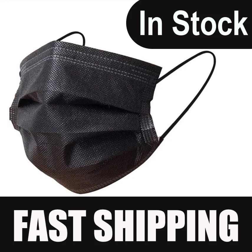Black face mask cover for mouth protect the nose of the mouth soft protection and breathable face mask Mascarilla face mask with mold