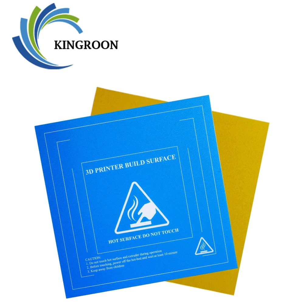 KingRoon Adesivo riscaldato blu sabbia grossolana aggiornato per superficie stampante 3D HeatBed Adesivo piattaforma di stampa 3D Carta termica