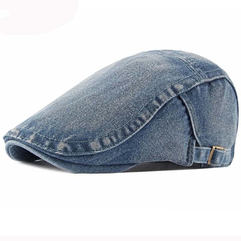 HT3301 Berretti Spring Autumn Man Woman Berretto Hat Retro Denim Berretto Artist Painter Berretto Berretto Hat Adjustable Plate Man