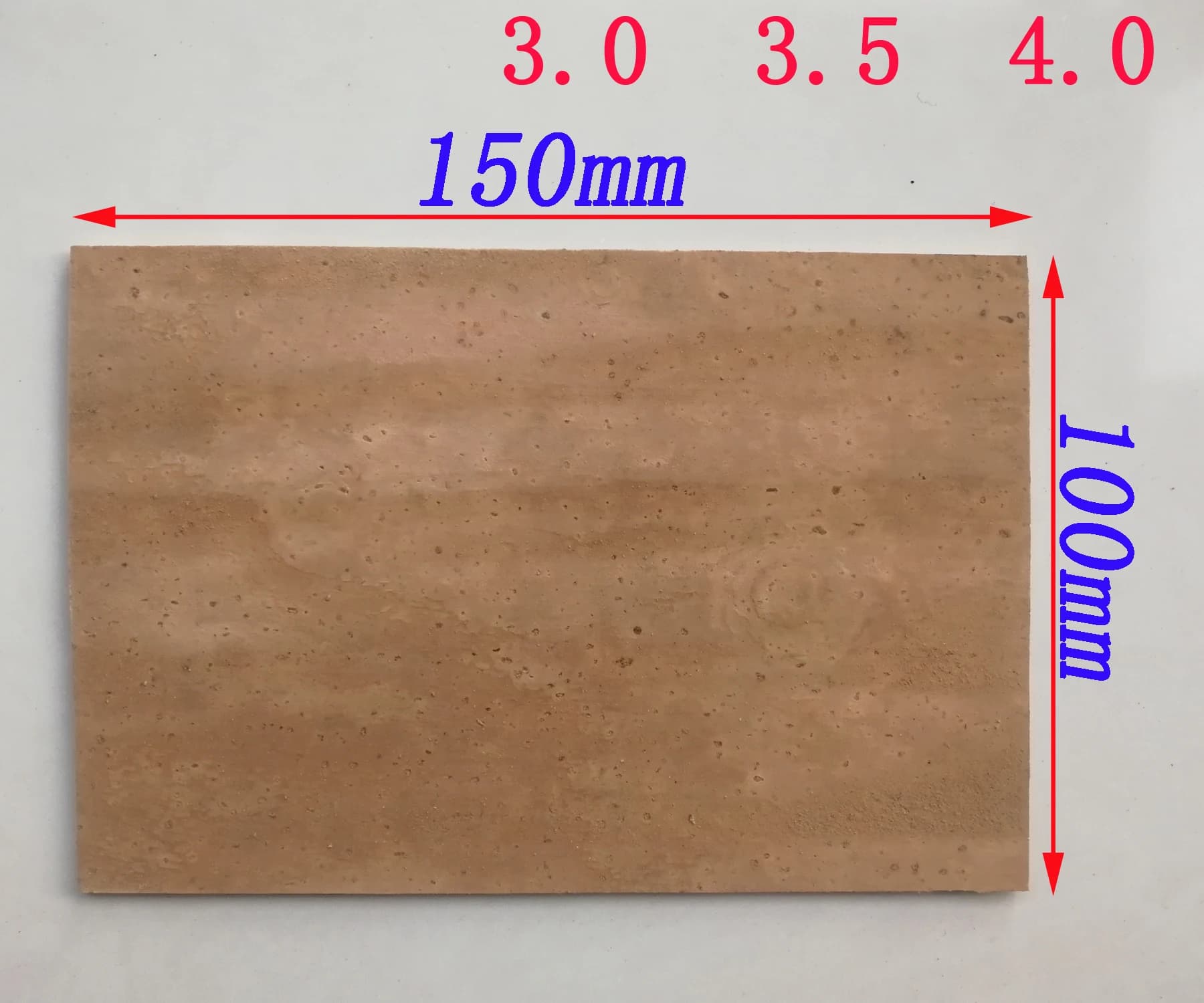 100mm*150mm saxophone clarinet cork sheet thickness 3.0mm 3.5mm 4.0mm cork pads
