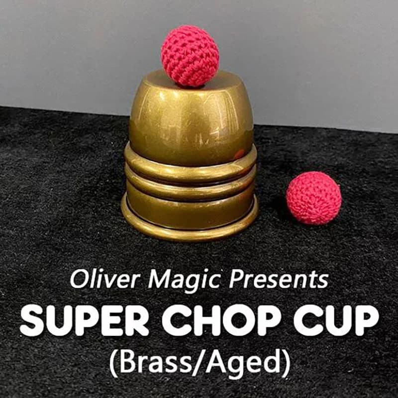 Super Chop Cup (Ottone/Invecchiato) Trucchi Magici Palla che Appare e Scompare Magia Magico Illusioni da Strada e da Vicino Gimmick Mentalismo Oggetti di Scena