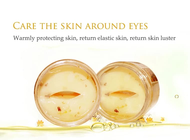 80Pcs/ Bottle Eye Bag Eye Care Gold Osmanthus Eye Patches Mask Collagen Gel Protein Sleep Patche Remover Dark Circle
