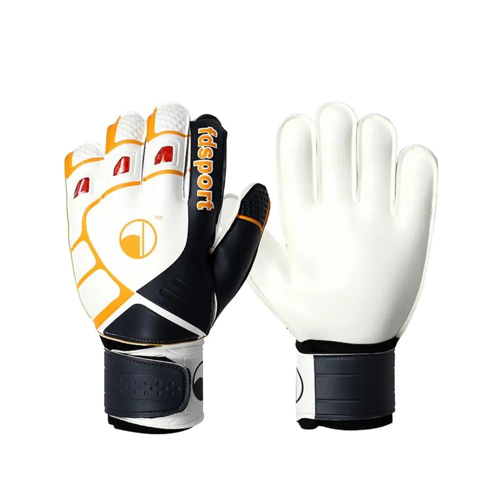 Guanti da calcio per portiere da portiere - Guanti da portiere da calcio per bambini e giovani con palmo in lattice antiscivolo in rilievo e morbida mano in PU B