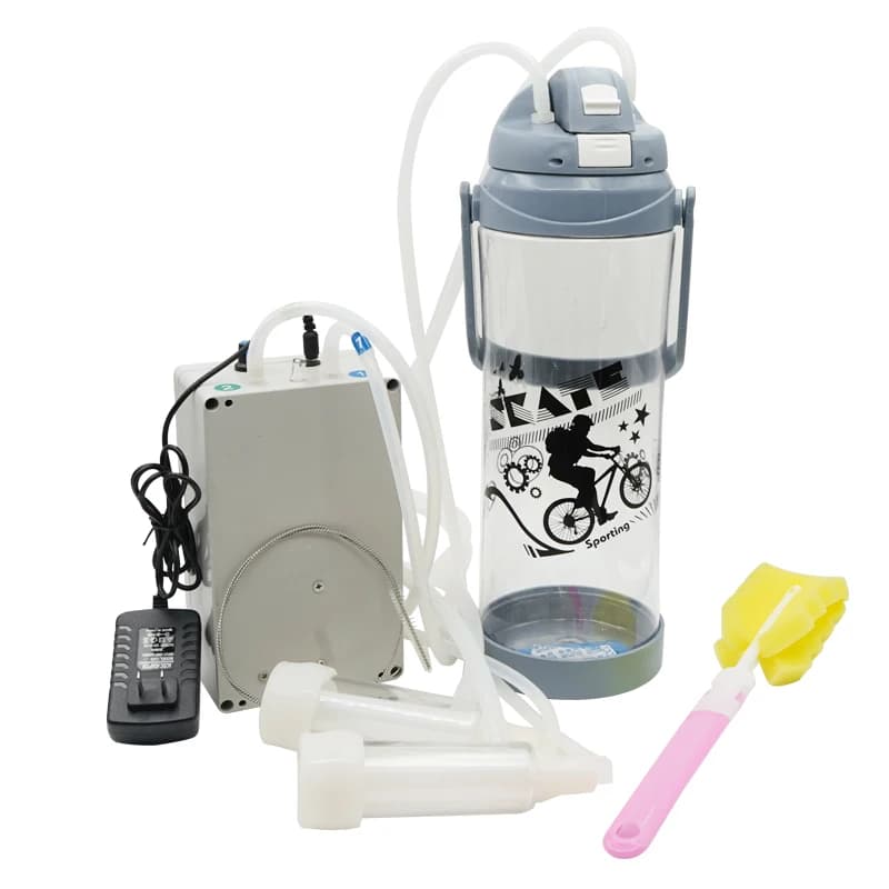 3L Electric Cow Goat Milking Machine Portable Sheep Goat Tools Milker Double Head Vacuum Motor Pump for Cows Farm Livestock Tool
