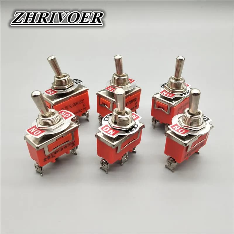 1 pz arancione E-TEN terminale SPST resistente ON-OFF ON-ON ON-OFF-ON interruttore a levetta e cappuccio impermeabile