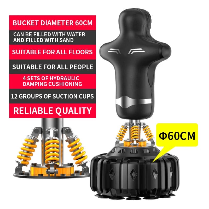 Training Boxing Punching Sandbag Indoor Humanoid Sandbag Vertical Sanda Tumbler Sandbag Taekwondo Target Fitness Equipment