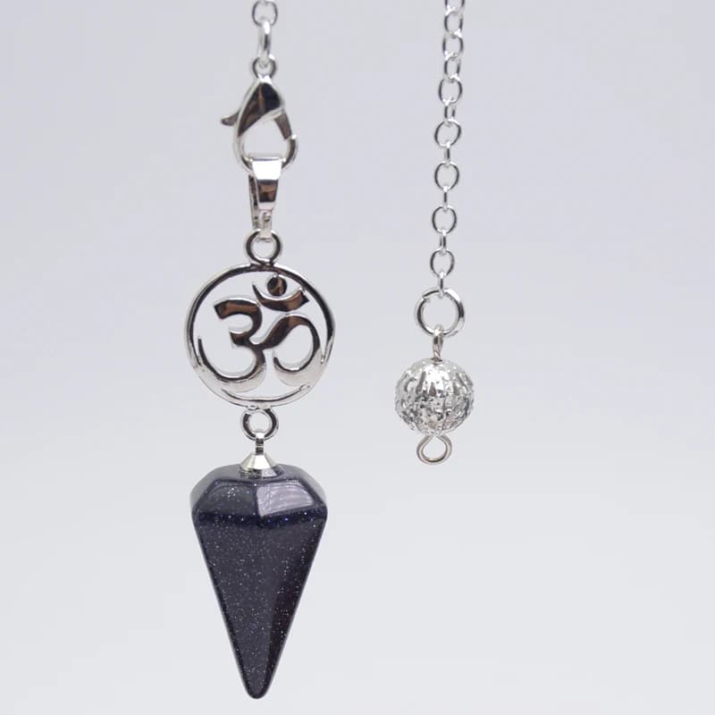 Pendolo in cristallo di pietra naturale per pendoli spirituali rabdomanti guarigione esoterica Reiki Chakra pendenti esagonali a punta