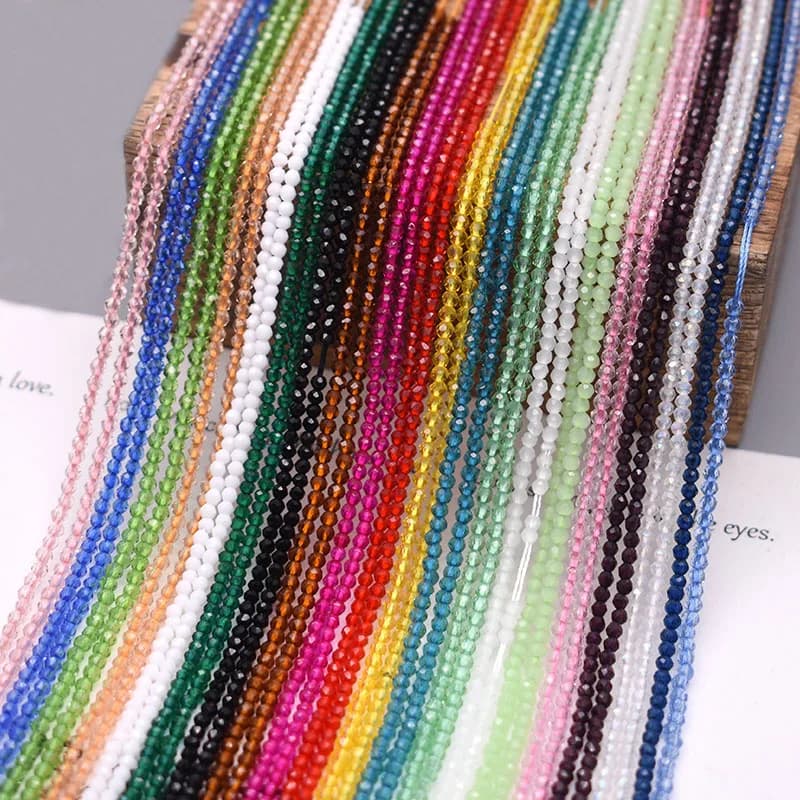 Perline piccole in pietra naturale spinelli con perline sfaccettate 2mm 172 pezzi perline distanziatrici sciolte per gioielli che fanno collana braccialetto fai da te