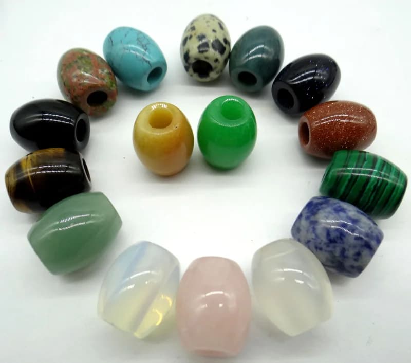 16*18 millimetri di Pietra Naturale di cristallo di Quarzo occhio di tigre grandi branelli del foro Per I Monili di diy che fanno del pendente Del Braccialetto accessori 1pcs