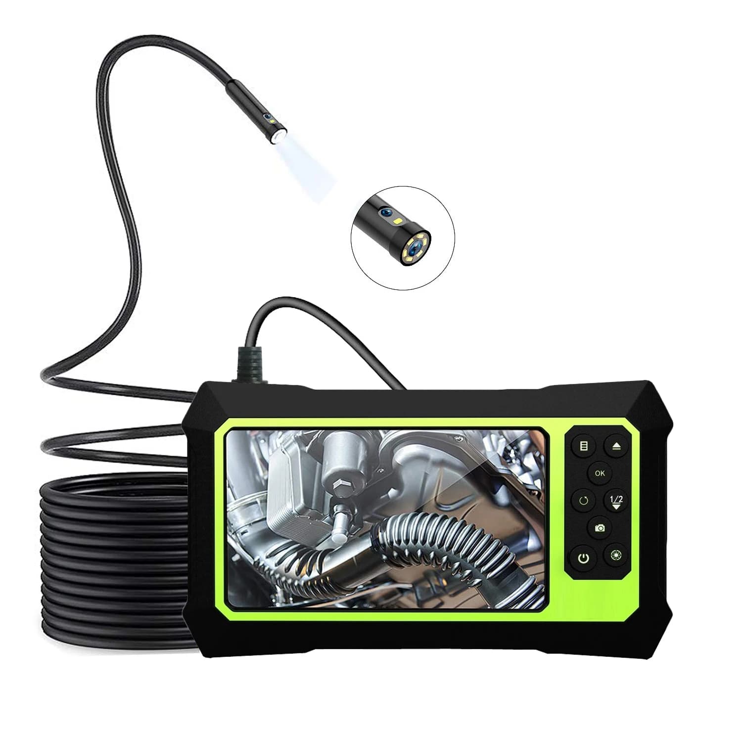 Microscopio periscopio CMOS per ispezione portatile con doppio obiettivo HD da 4,3 pollici 2MP 1080p