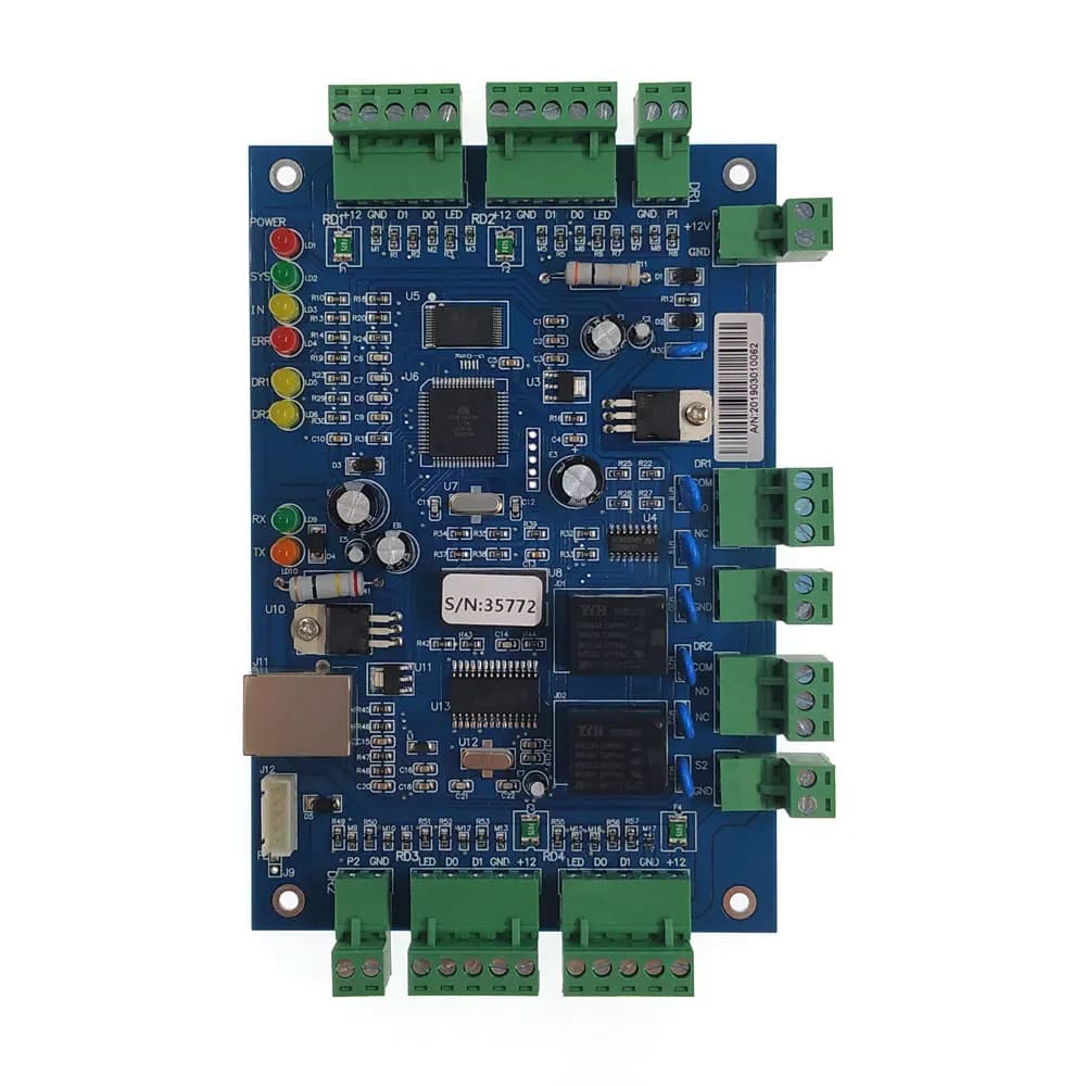 TCP IP Controller di accesso a due porte, funzione multiaccesso Suport, allarme antincendio ecc sistema di accesso Sn:B02