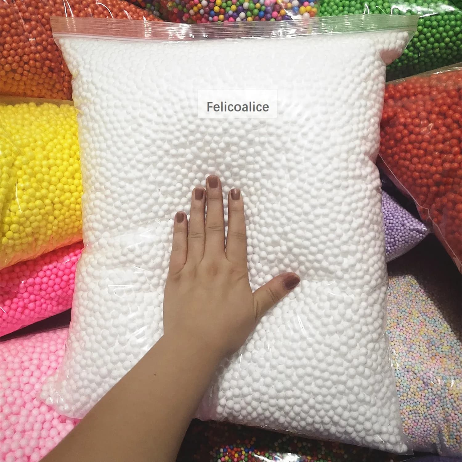 12L white polystyrene foam for sack bed pillow for sleeping chair sofa bed filler 7-9mm