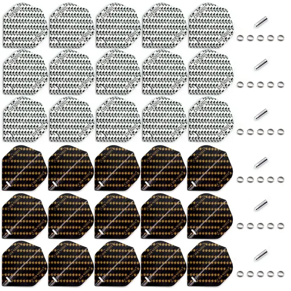 CUESOUL Dart Voli Swift Serie 30 pz/set Con Dart Volo Protector Per Soft/Acciaio Tip Freccette Dart Accessori